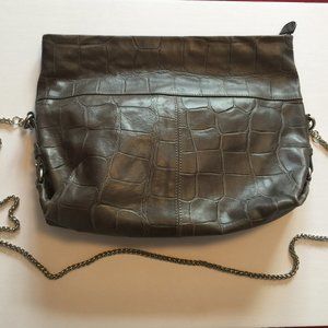 CLUB MONACO CROCODILE LEATHER/ CLUTCH/BAG-NEW WITH TAGS